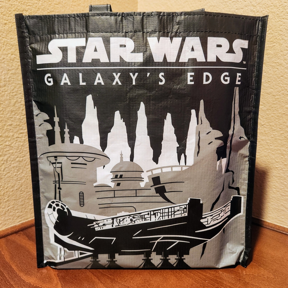 Set Of 2 Disney Star Wars Galaxy's Edge Disneyland Official Black Tote Bags